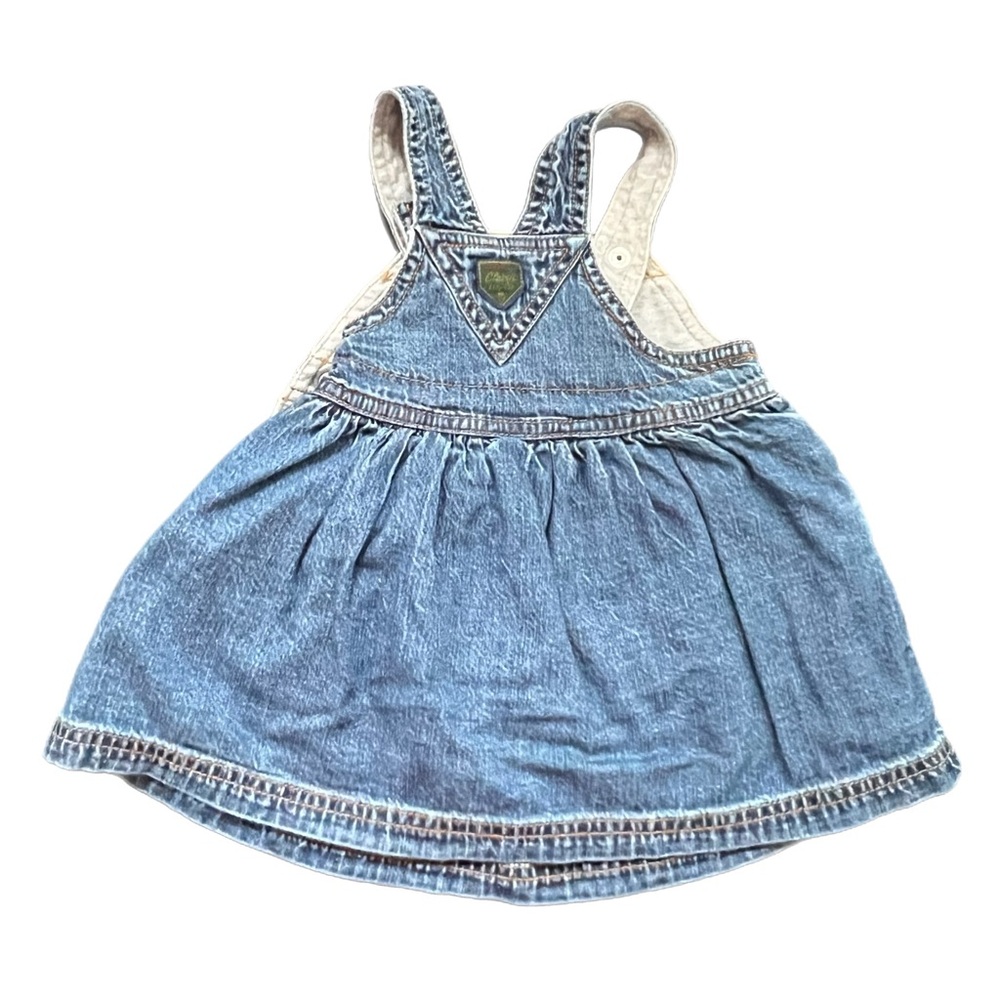 VTG Denim GAP Baby Dress w/ Lining - Picture 5 of 7